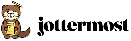jottermost logo with Jay the Otter